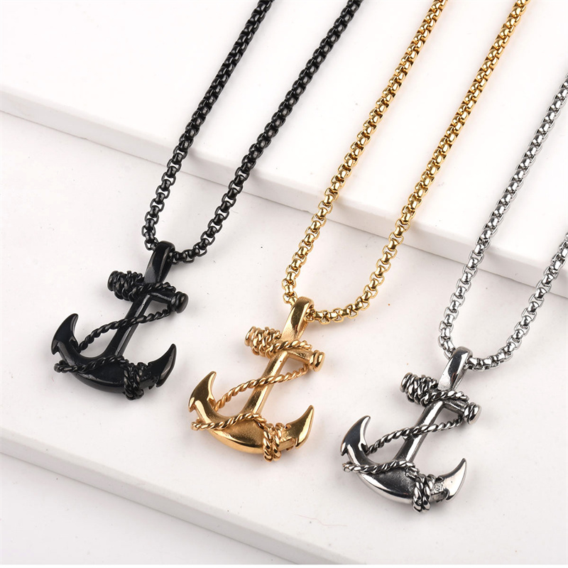 Battle Rope Anchor - Trendy Meer Anker Sailor Mann Anhänger