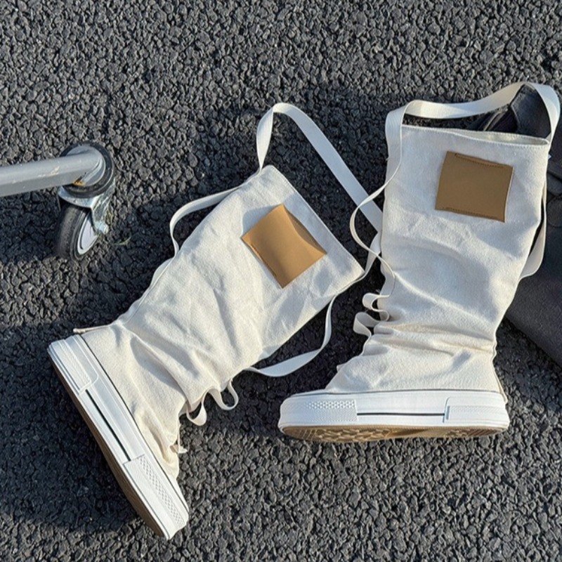 Crossfit Youtube - Damenstiefel, modische Designer-Stiefel, klassische, atmungsaktive Canvas-Stiefel,