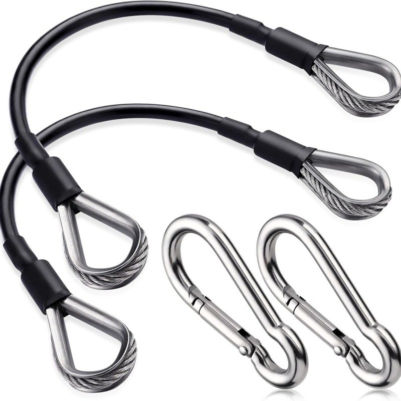 Battle Rope Anchor - 1/2 Stück 25cm Fitness-Kabelverlängerung Kompatibel mit