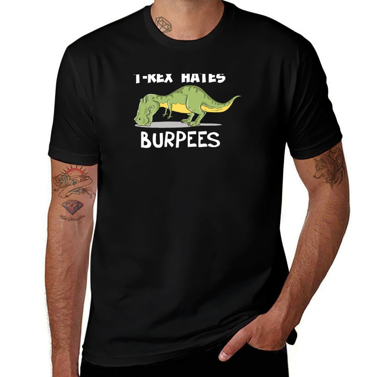 T-Rex Hates Burpees T-Shirt So – Crossfit Mayhem Bewertung und Preis